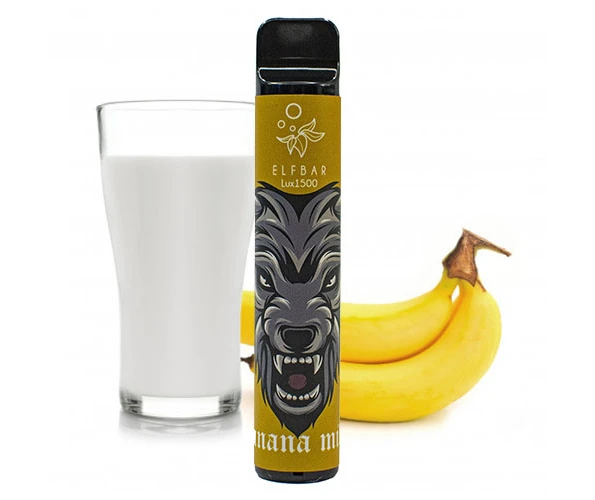 Одноразка Pod Elf Bar 1500 Lux 4,8 мл 5% Banana Milk (Банан)