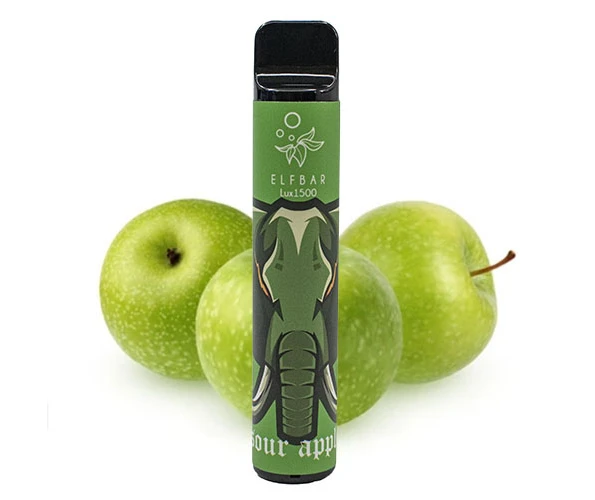 Одноразка Pod Elf Bar 1500 Lux 4,8 мл 5% Sour Apple (Яблоко)