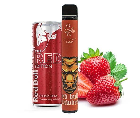 Одноразка Pod Elf Bar Lux 800 550 mAh Energy Strawberry 5% (Енергетик з полуницею)