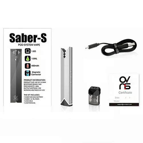 OVNS Saber S Pod System Starter Kit Silver - Фото 3