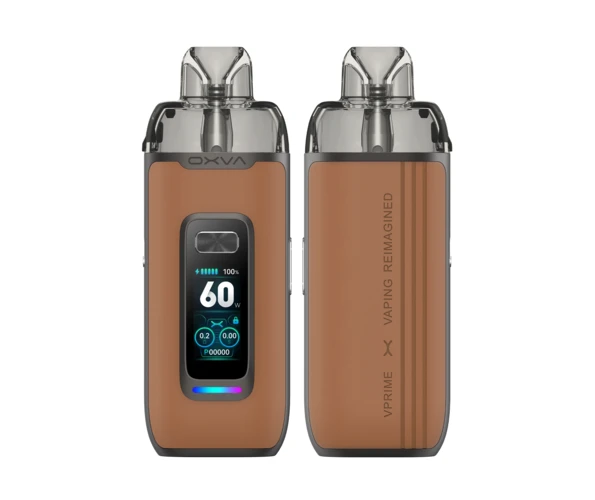 OXVA VPRIME Pod Kit 60W 2600mah Brown Leather Подік - Фото 5