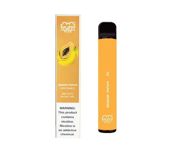 Одноразовий  Pod Puff Plus Disposable Banana Papaya 5%