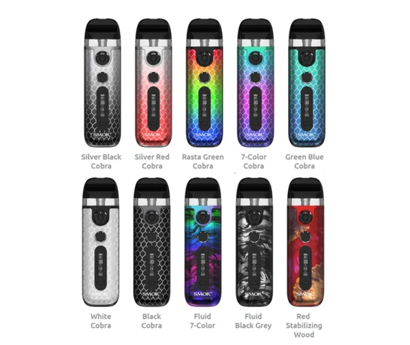 SMOK Novo 5 Pod Starter Kit 900mAh Grey Leather подик - Фото 2