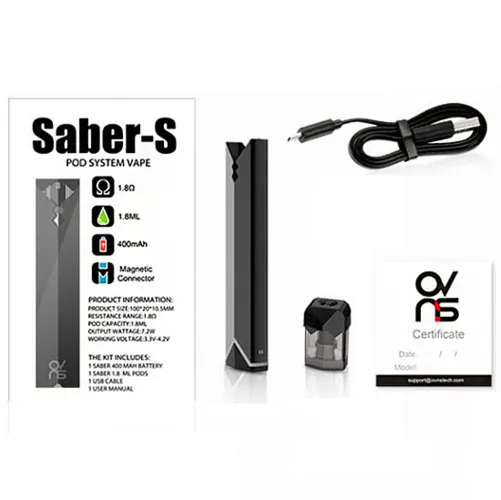 OVNS Saber S Pod System Starter Kit Black - Фото 3