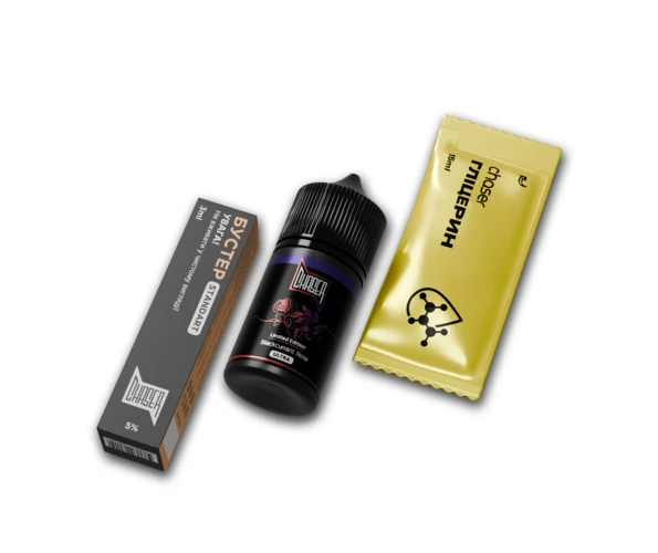 Набор Chaser Black Blackcurrant Rose 30 мл (черная смородина + роза), самозамес