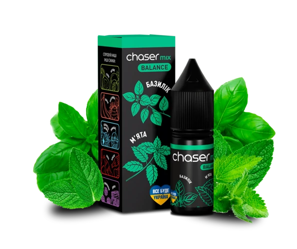 Жидкость солевая Chaser Mix SALT Mint Basil 10 мл (Мята с базиликом)
