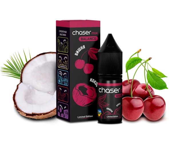 Жидкость солевая Chaser Mix SALT Сherry Сoconut 10 мл (Вишня + Кокос)