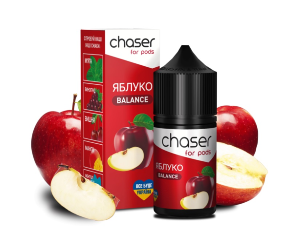 Сольова рідина Chaser Salt BALANCE Яблуко 30 мл - Фото 2