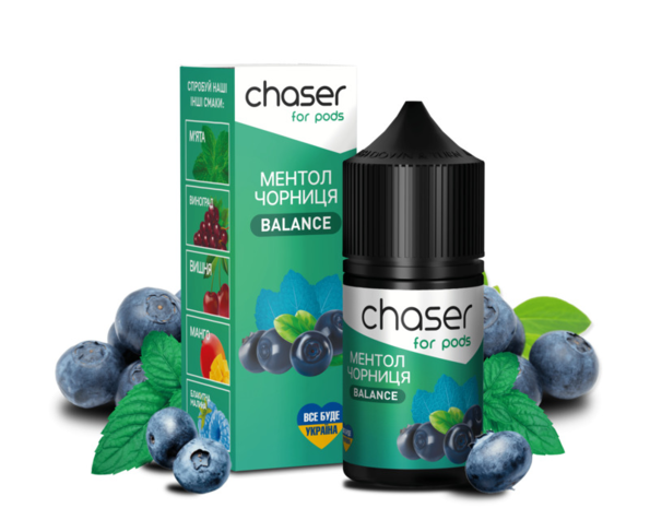 Жидкость солевая Chaser Salt BALANCE Черника Ментол 30 мл - Фото 2