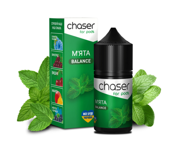 Сольова рідина Chaser Salt BALANCE Мята 30 мл - Фото 2