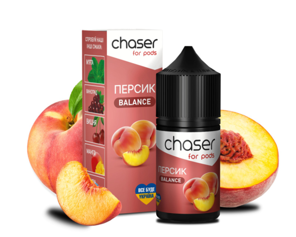 Жидкость солевая Chaser Salt BALANCE Персик 30 мл - Фото 2