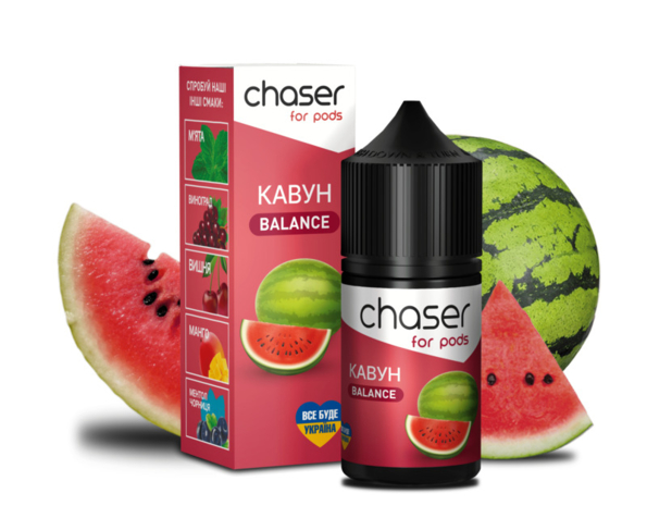Жидкость солевая Chaser Salt BALANCE Арбуз 30 мл - Фото 2