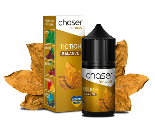Сольова рідина Chaser Salt BALANCE Тютюн 30 мл - Фото 2