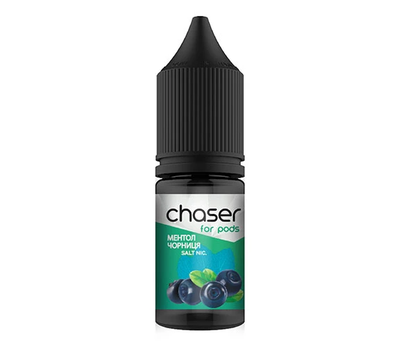 Сольова рідина Chaser Salt Чорниця з Ментолом 10 мл