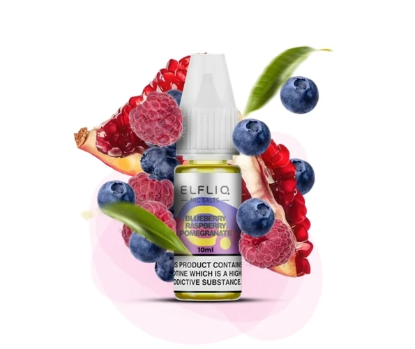 Жидкость солевая ELFLIQ Blueberry Raspberry Pomegranate 10 мл 50 мг (Черника + малина + гранат)