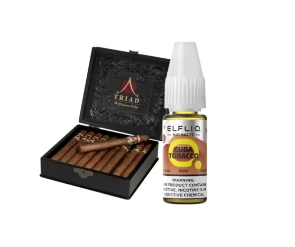 Жидкость солевая ELFLIQ Cuba Tobacco 10 мл 50 мг (Кубинский табак)