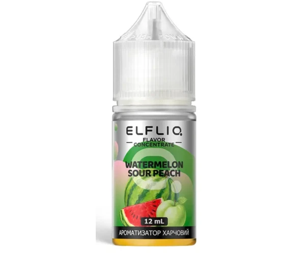 Жидкость ELFLIQ Watermelon Sour Peach 30 мл (Арбуз + Кислый персик) укр.версия