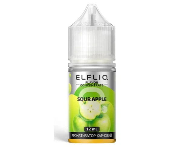 Жидкость ELFLIQ Sour Apple 30 мл (Кислое яблоко) укр.версия