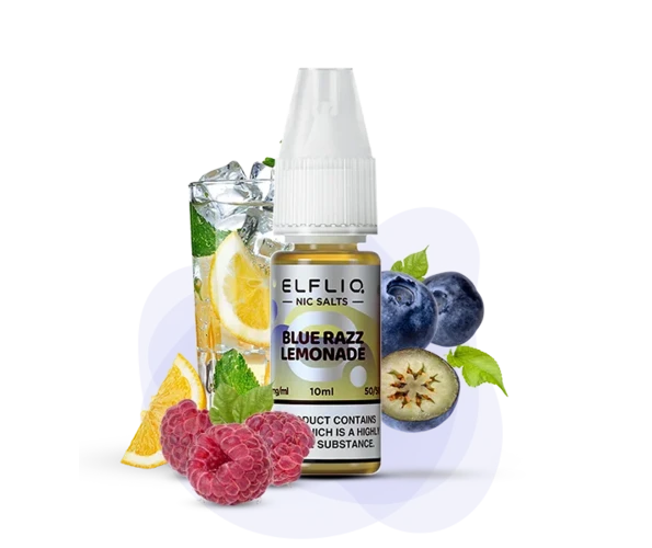 Жидкость солевая ELFLIQ Blue Razz Lemonade 10 мл 5% 20 мг