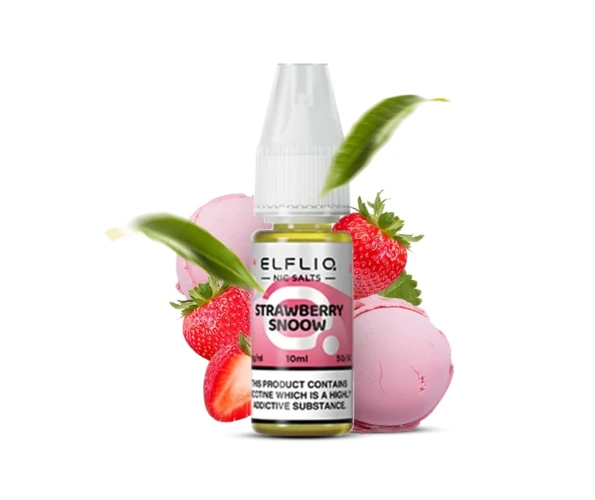 Жидкость солевая ELFLIQ Strawberry Snow 10 мл 50 мг (Клубничное мороженое)