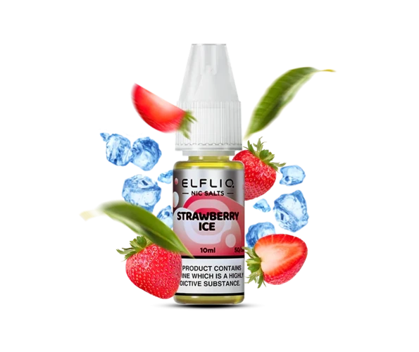 Сольова рідина ELFLIQ Salt Strawberry Ice 10 мл 50 мг (Полуниця з льодом)