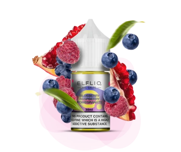 Жидкость солевая ELFLIQ Blueberry Raspberry Pomegranate 30 мл 50 мг (Черника + малина + гранат )