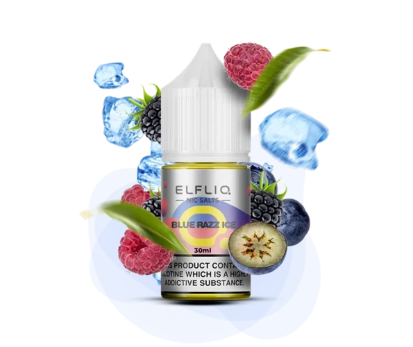 Жидкость солевая ELFLIQ Blue Rass Ice 30 мл 50 мг (Голубика + малина)