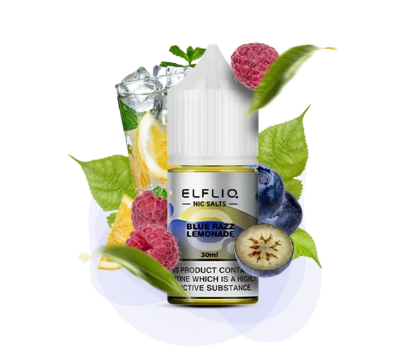 Жидкость солевая ELFLIQ Blue Razz Lemonade 30 мл 50 мг (Лимонад с голубой малины)