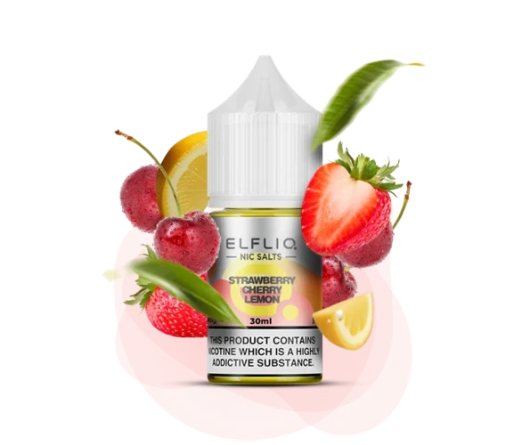 Жидкость солевая ELFLIQ Strawberry Cherry Lemon 30 мл 50 мг (Клубника + вишня + лимон)