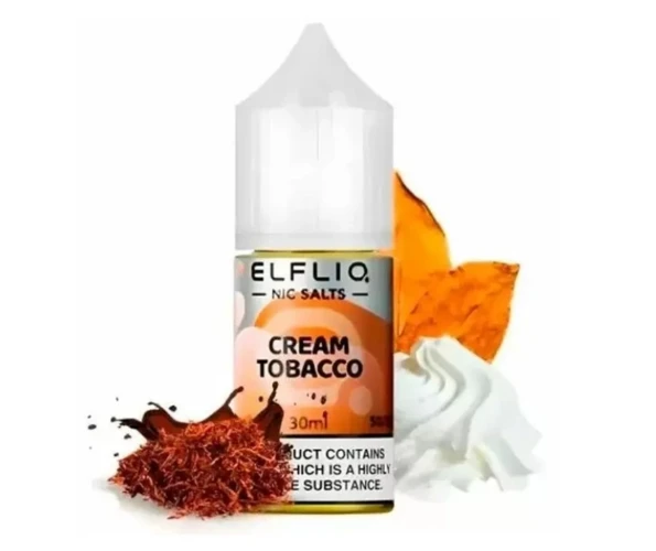 Жидкость солевая ELFLIQ Cream Tobacco 30 мл 50 мг (Крем и табак)