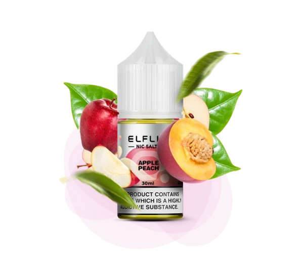 Жидкость солевая ELFLIQ Apple Peach 30 мл 50 мг (Яблоко с персиком)
