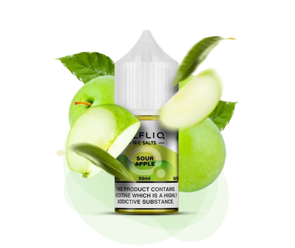 Сольова рідина ELFLIQ Sour Apple 30 мл 50 мг (Кисле яблуко)