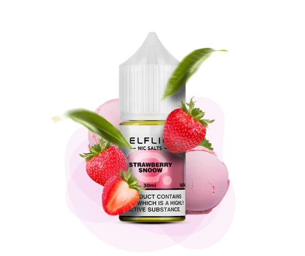 Жидкость солевая ELFLIQ Strawberry Snow 30 мл 50 мг (Клубничное мороженое)