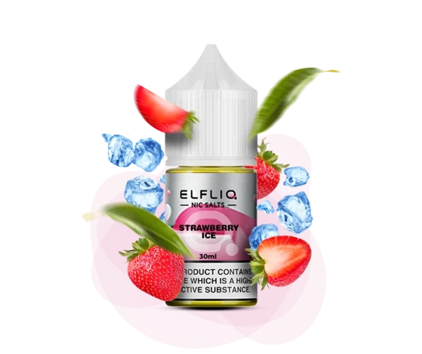 Жидкость солевая ELFLIQ Strawberry Ice 30 мл 50 мг (Клубника со льдом)
