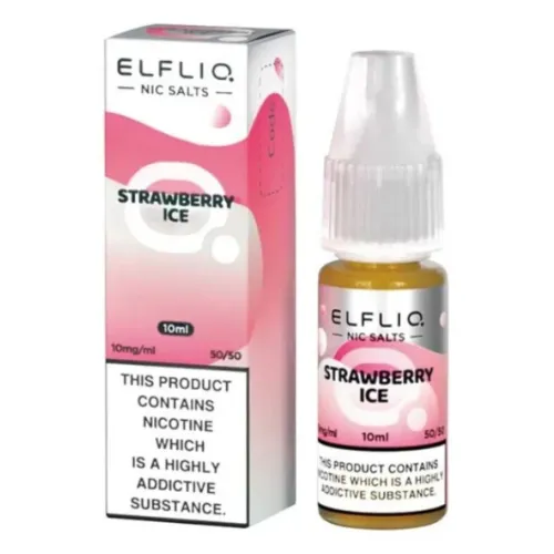 Жидкость солевая ELFLIQ Salt Strawberry Ice 10 мл 50 мг (Клубника со льдом) - Фото 2