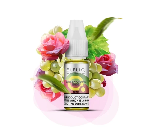 Жидкость солевая ELFLIQ Green Grape Rose 10 мл 50 мг (Виноград + роза)