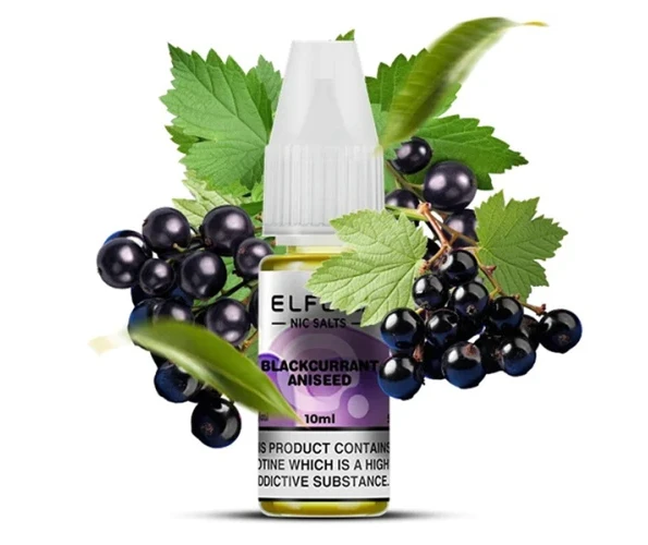 Жидкость солевая ELFLIQ Blackcurrant Aniseed 10 мл 50 мг (Смородина)