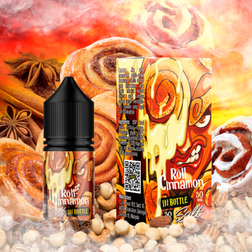 Сольова рідина In Bottle Salt Cinnamon Roll 30 мл (Булочка з корицею) - Фото 2