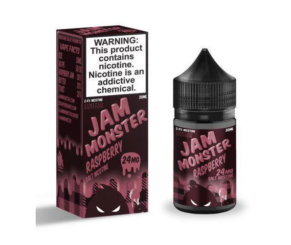 Жидкость солевая Jam Monster Salt Raspberry 30 мл
