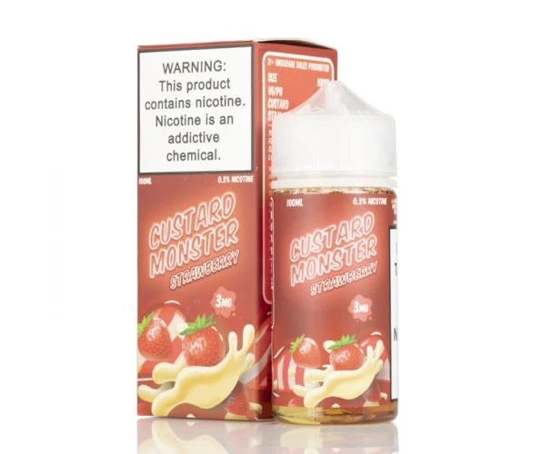 Сольова рідина Custard Monster Strawberry 3 мг 100 мл