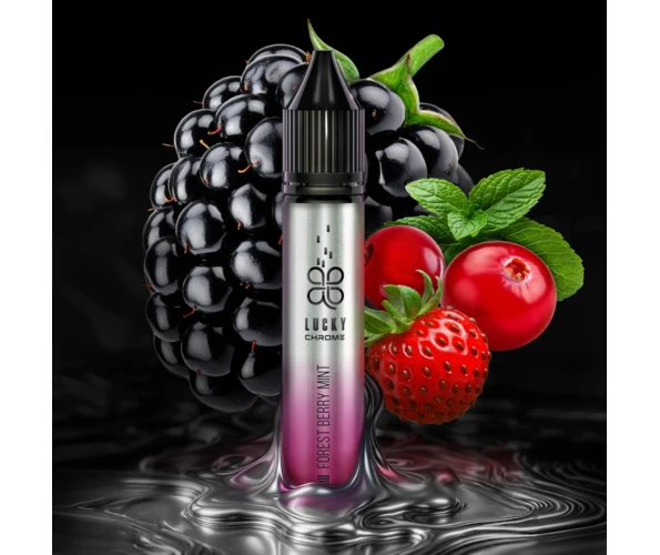 Жидкость солевая LUCKY Chrome Forest Berry Mint 30 мл (Лесные ягоды + Мята)