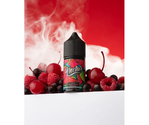 Жидкость солевая Nectar Cherry black currant raspberry 50 мг 30 мл (Вишня и черная смородина с малиной)