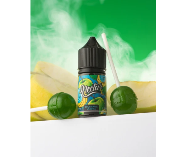 Жидкость солевая Nectar Sour apple candies 50 мг 30 мл (Конфеты с кислых яблок)