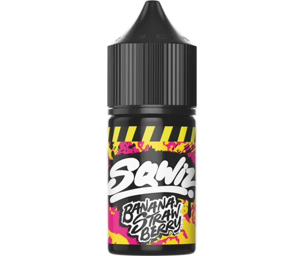 Жидкость солевая Sqwiz Banana Strawberry 50 мг 30 мл (Клубника + Банан)