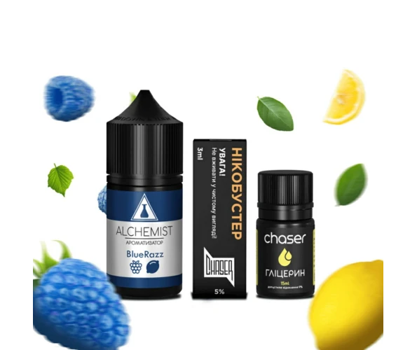 Набор Alchemist Blue Razz 30 мл (Малина с лимоном), самозамес