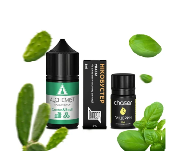 Набор Alchemist Cactus Basil 30 мл (Кактус с базиликом), самозамес