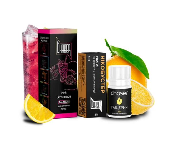 Набор Chaser Black Pink Lemonade 30 мл (Малиновый лимонад), самозамес