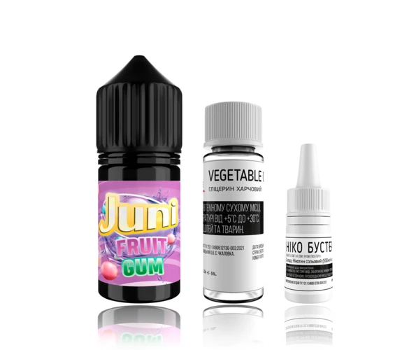 Набор JUNI Fruit Gum (Фруктовая Жвачка) 30мл самозамес
