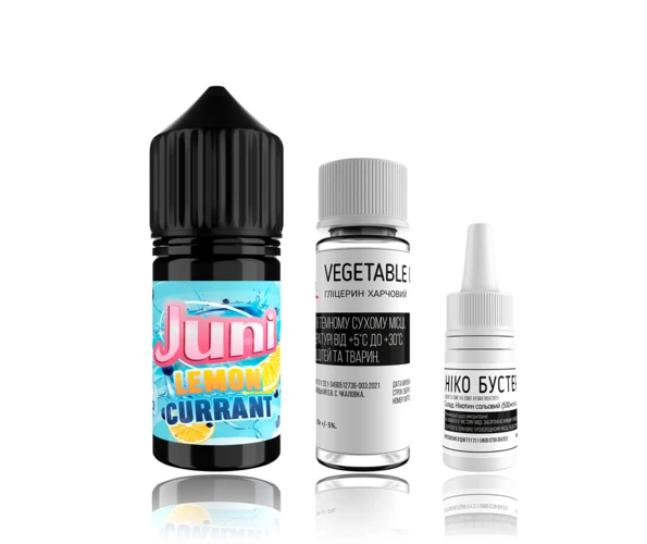 Набор JUNI Lemon Currant (Лимон Смородина) 30мл самозамес