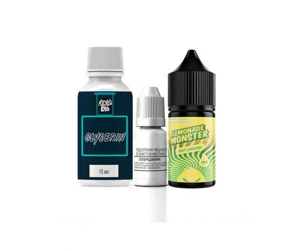 Набір Jam Monster Lemonade Mint Lemonade 30 мл (м'ятний лимонад), самозаміс